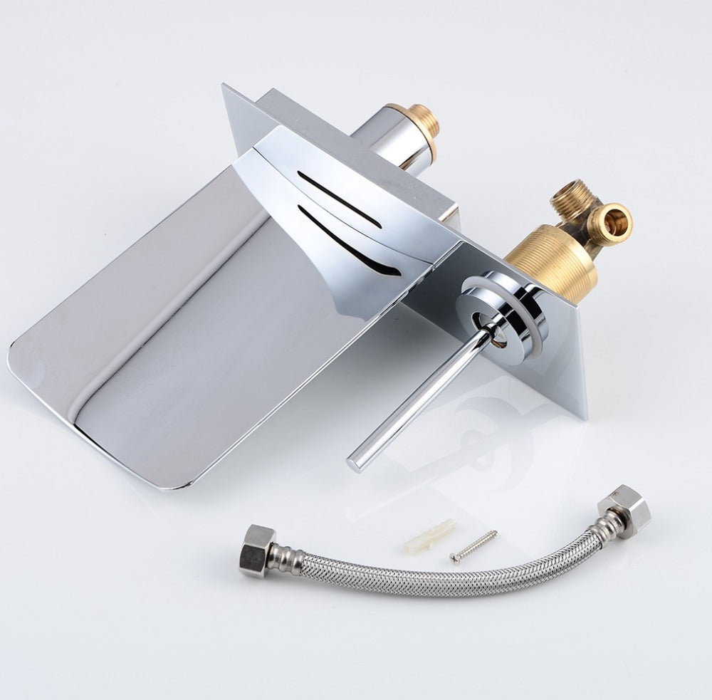 Wall Bathroom Sink Faucet LED