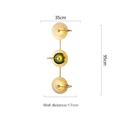 Wattle - Circular Modern Art Deco Wall Lamp