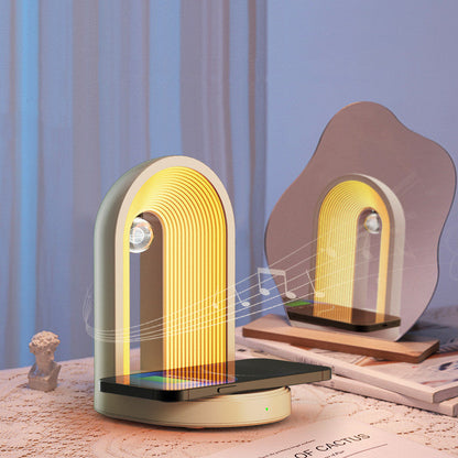 Atmosphere Desk Lamp With Wireless Charger & Bluetooth Speaker