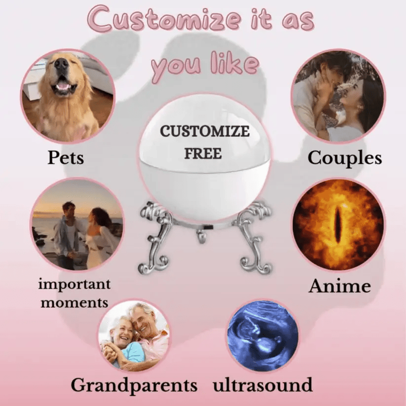 Enchanting Memory Lamp: Personalized Video Display Sphere for Cherished Moments