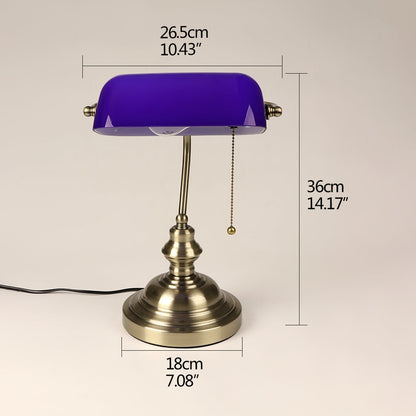 Vintage Banker Table Lamp on Sale
