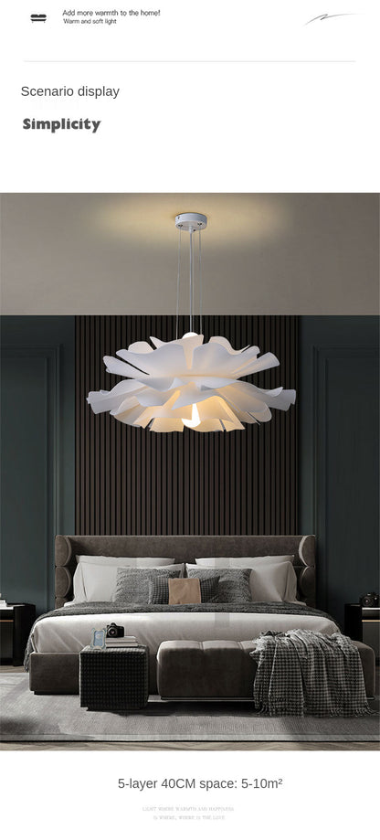 Petals Design Ceiling Bedroom Modern LED Chandelier on Sale