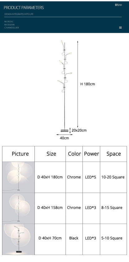 Luxury Nordic LED Floor Lamp - Sunset Floor Lamp