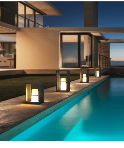 Garden Pathway Solar Led Light Lawn Lamps Waterproof Auto On/off