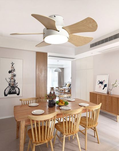 Silent Fan Ceiling Lamp - Loft Fan With LED Light and Remote