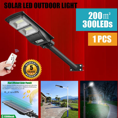 Solar Street Outdoor Light Lamp Panel With Remote Control