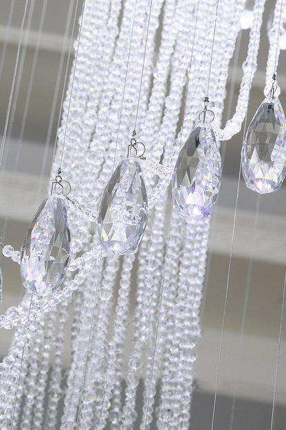 Modern Luxury Large K9 Spiral Crystal Chandelier