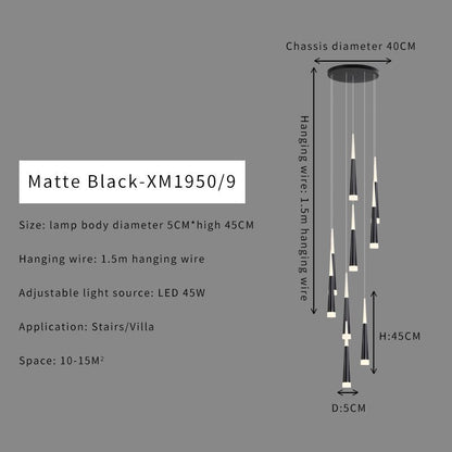 Stair Hallway Led Nordic Chandelier on Sale