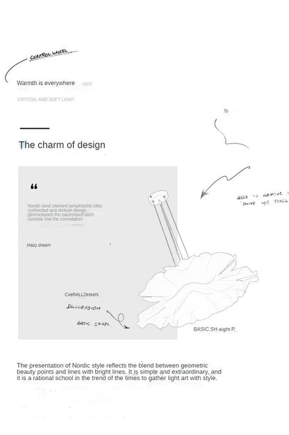 Petals Design Ceiling Bedroom Modern LED Chandelier on Sale