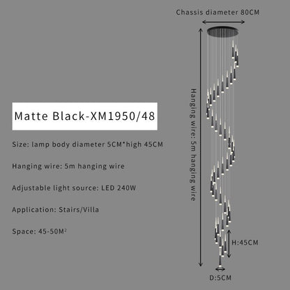 Stair Hallway Led Nordic Chandelier on Sale