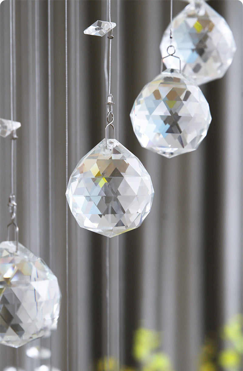 Modern Spiral LED Crystal Chandelier - Fixture for Staircase