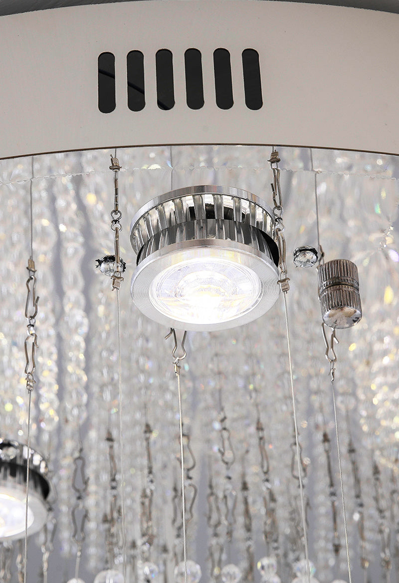Modern Luxury Large K9 Spiral Crystal Chandelier