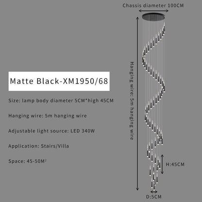 Stair Hallway Led Nordic Chandelier on Sale