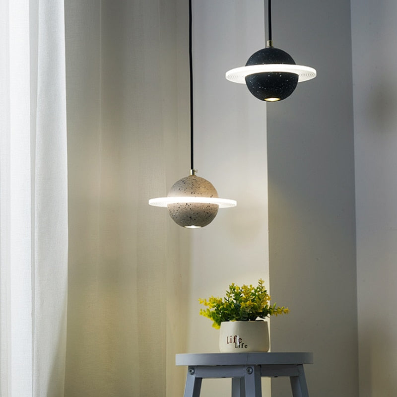 Saturn Planet Chandelier