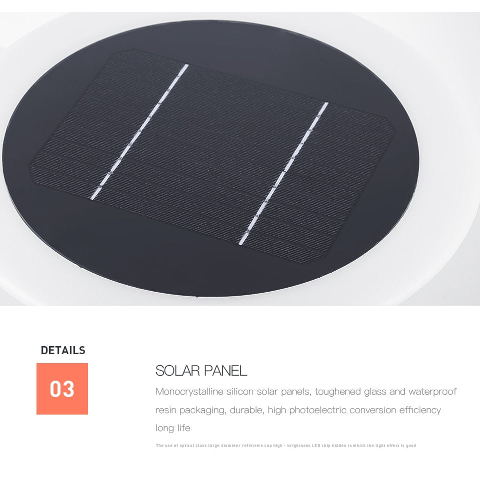 Outdoor Solar Lights Garden Light Column Lamps Waterproof Fence Gate Cap Light