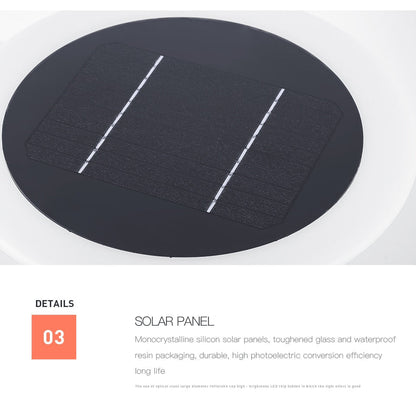 Outdoor Solar Lights Garden Light Column Lamps Waterproof Fence Gate Cap Light