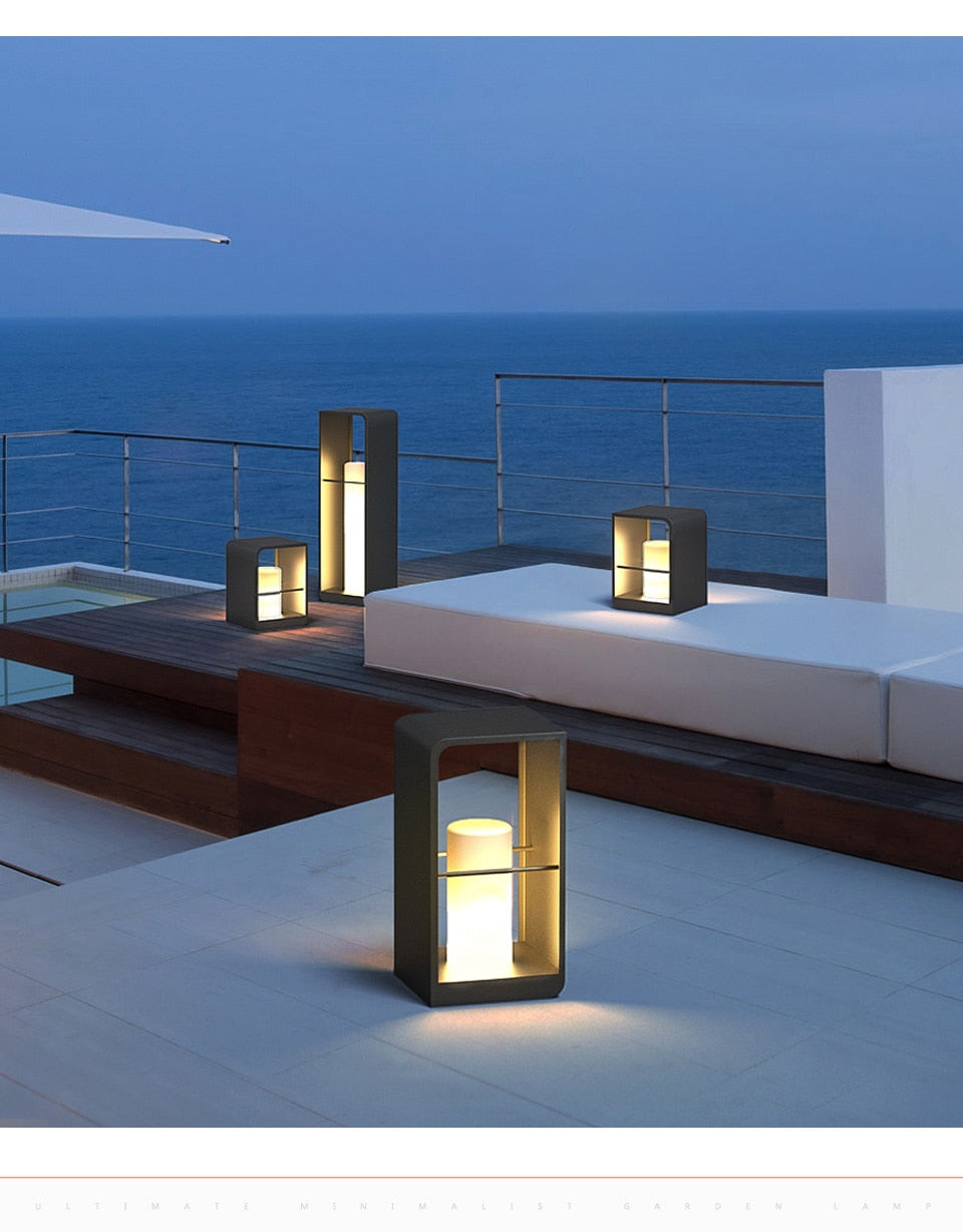 Garden Pathway Solar Led Light Lawn Lamps Waterproof Auto On/off