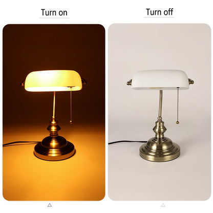 Vintage Banker Table Lamp on Sale