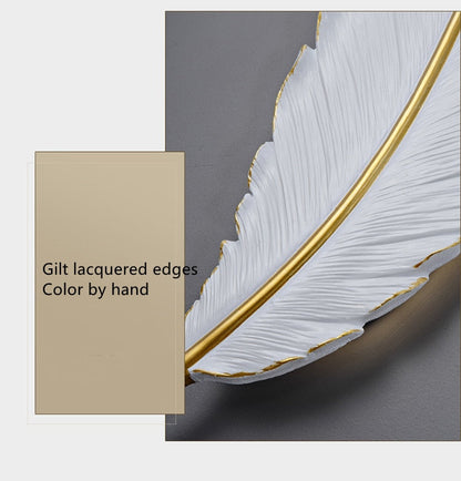 Led Feather Wall Lamp