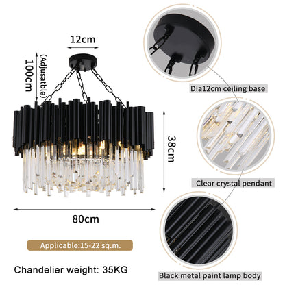 Black Wyvern Modern Chandelier Lighting
