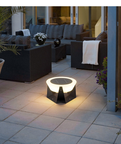 Outdoor Solar Lights Garden Light Column Lamps Waterproof Fence Gate Cap Light