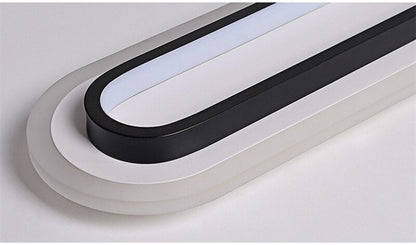 Corridor Flush Mount Ceiling Light Rectangular 2 Colour