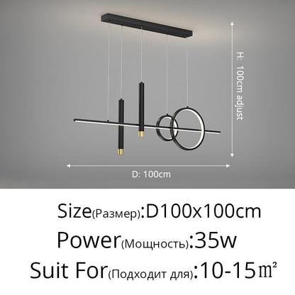 Nordic Minimalist Decoration Led Chandelier