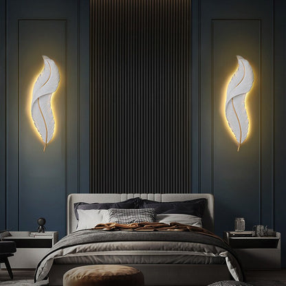 Led Feather Wall Lamp