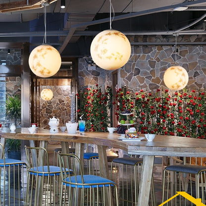 Nordic Modern Creative Full Moon Chandelier