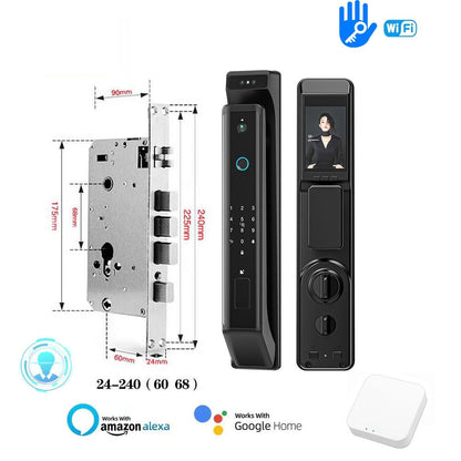 New Fingerprint Door Lock 3D Face Recognition Smart Door Lock