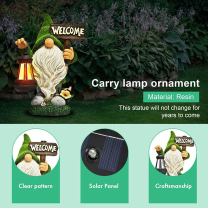 Solar LED Light Animals Decorative Figurine With Light Outdoor Garden Lawn