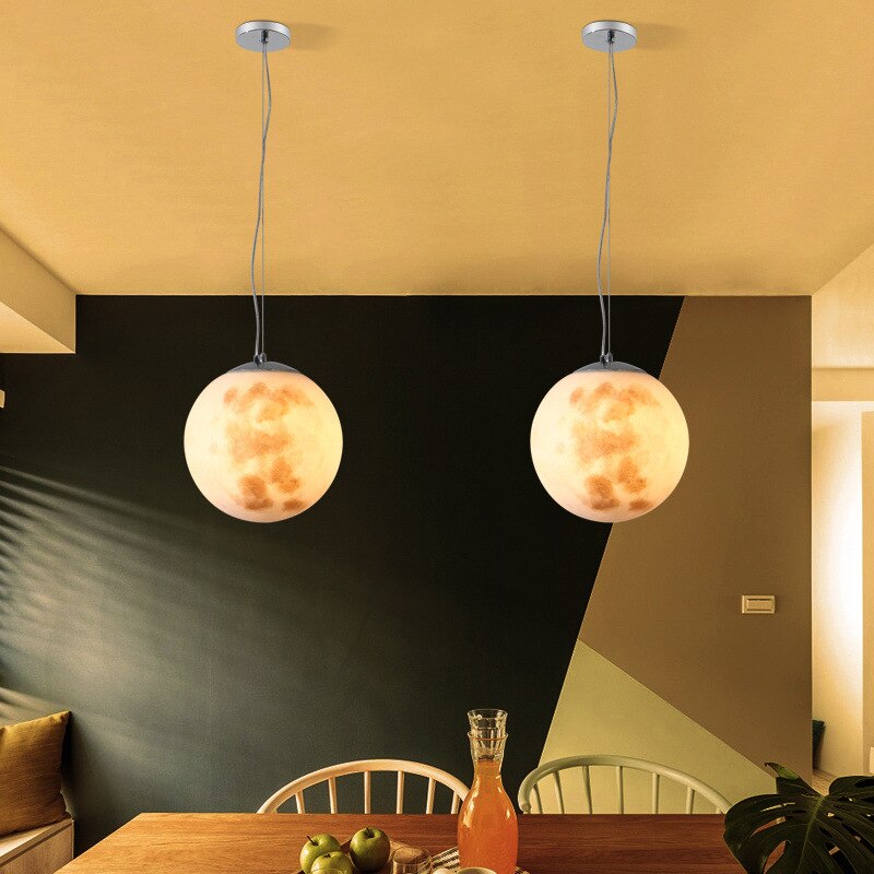 Nordic Modern Creative Full Moon Chandelier