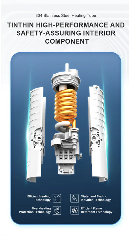 Electric Instant Heater Faucet Stainless Steel