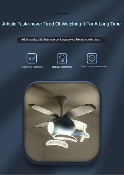 Children's Room Airplane Ceiling Fan Lights