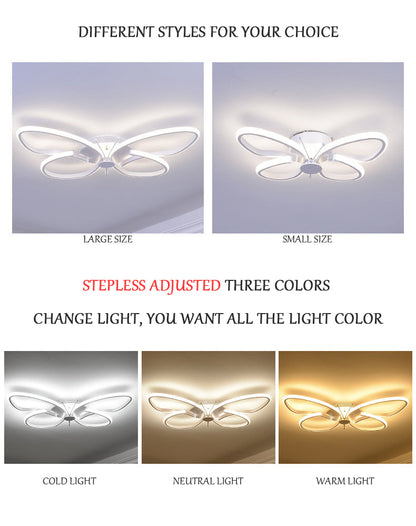 Modern LED Butterfly LED Ceiling Lamp Dimmable