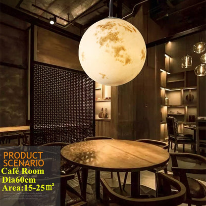 Nordic Modern Creative Full Moon Chandelier