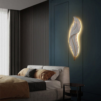 Led Feather Wall Lamp
