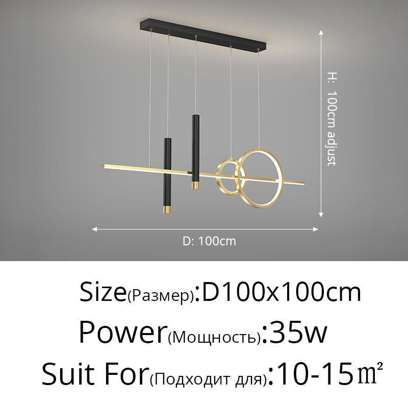 Nordic Minimalist Decoration Led Chandelier