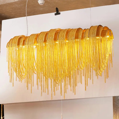 Atlantis Aluminum Chain Pendant Light - Luxurious Modern Chandelier