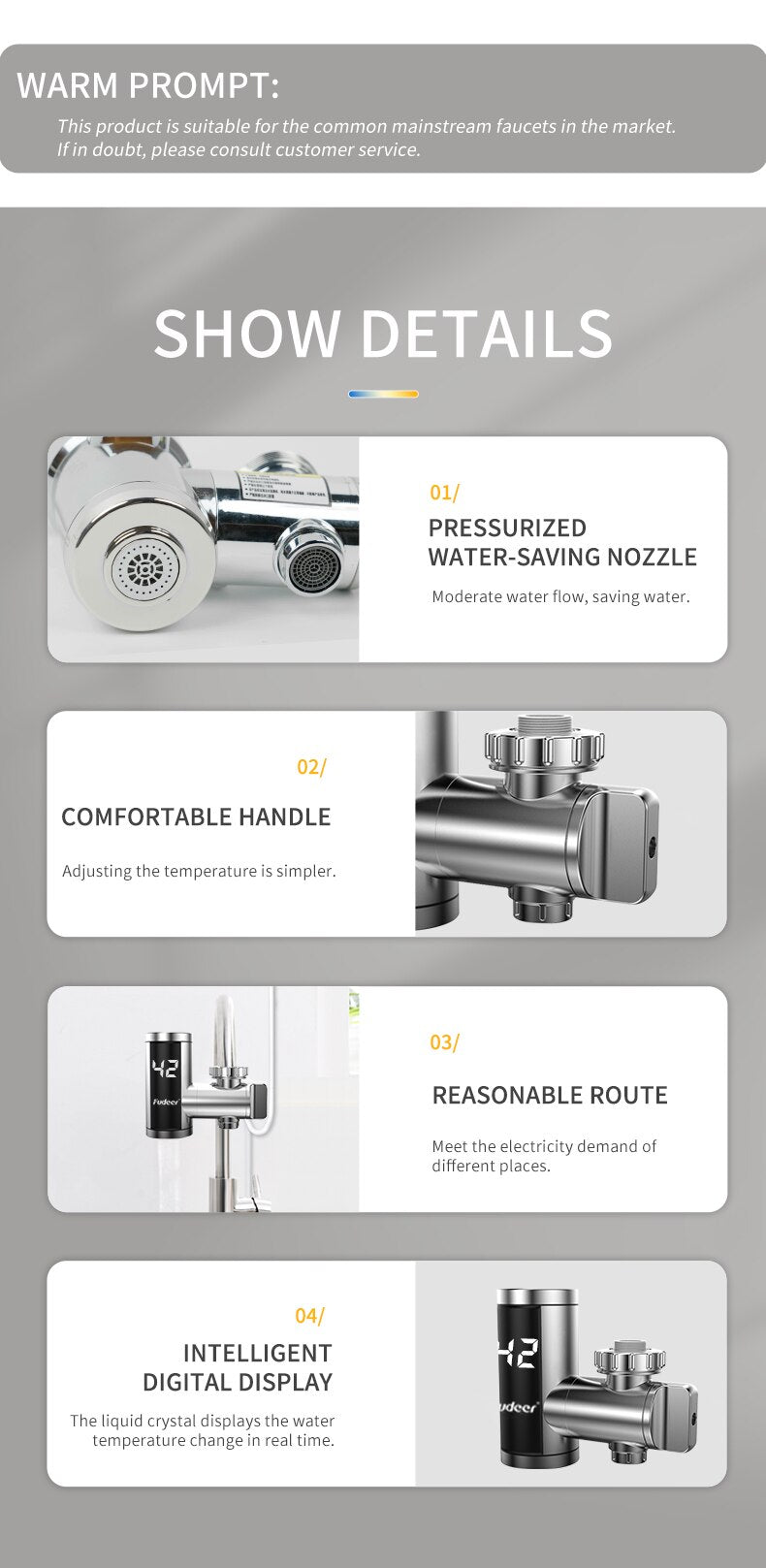 Instant Electric Hot Water Faucet Adapter