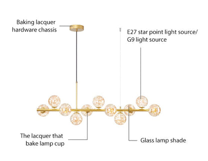 Modern Pendant Glass Ball Chandeliers