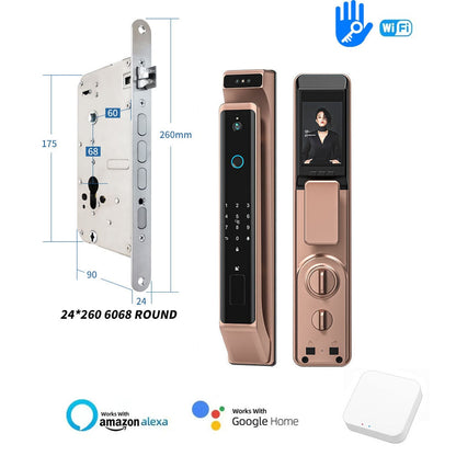 New Fingerprint Door Lock 3D Face Recognition Smart Door Lock