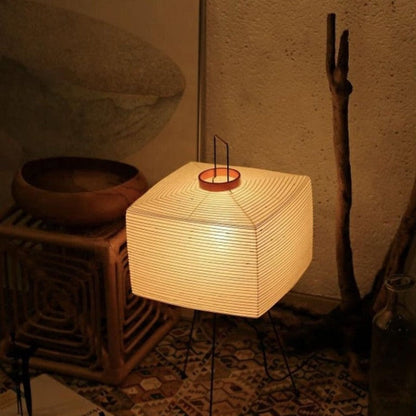Japanese Creative Paper Tripod Floor Lamp