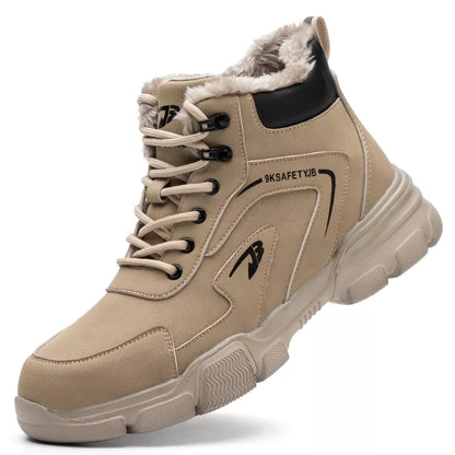 New Work Safety Boots Anti-smash Anti-puncture Steel Toe
