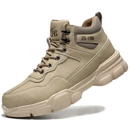 New Work Safety Boots Anti-smash Anti-puncture Steel Toe