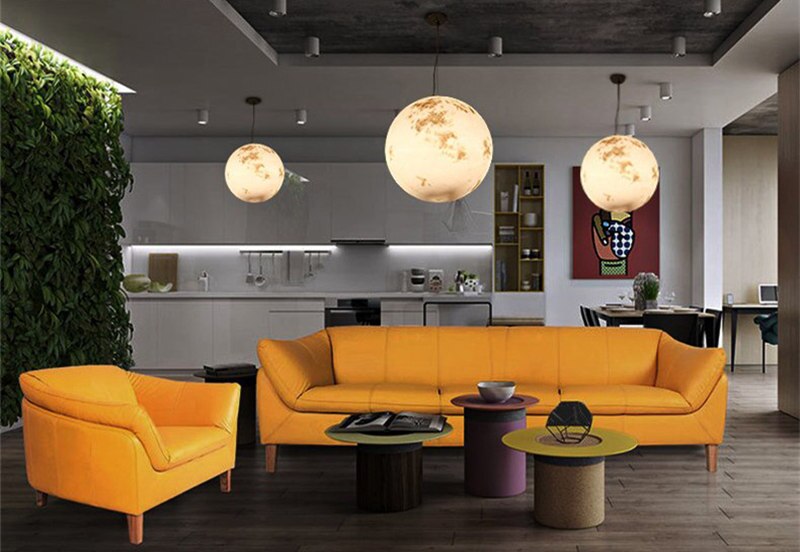 Nordic Modern Creative Full Moon Chandelier