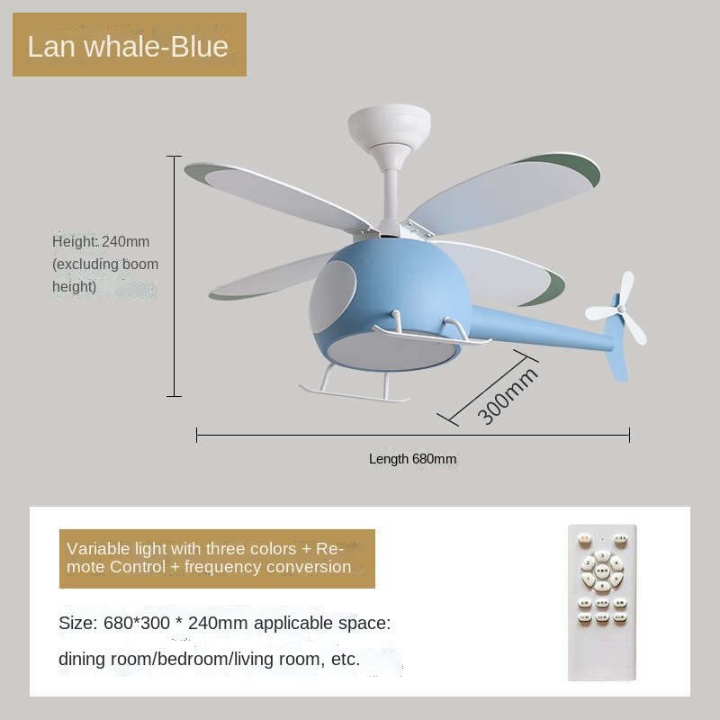 Children's Room Airplane Ceiling Fan Lights