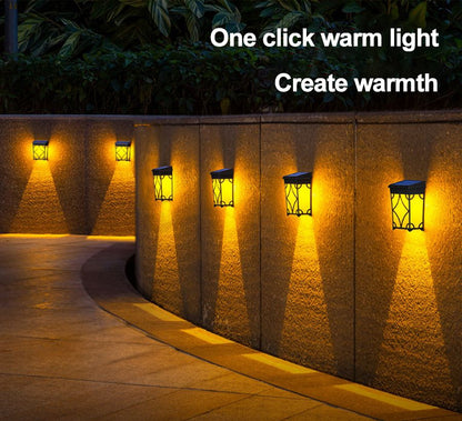 Vintage Solar Powered LED Wall Light Waterproof