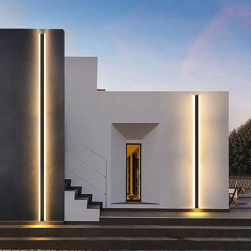 Modern Waterproof Outdoor Long Strip LED Wall Lamp on Sale