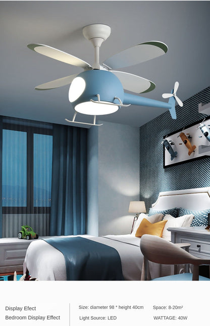 Children's Room Airplane Ceiling Fan Lights